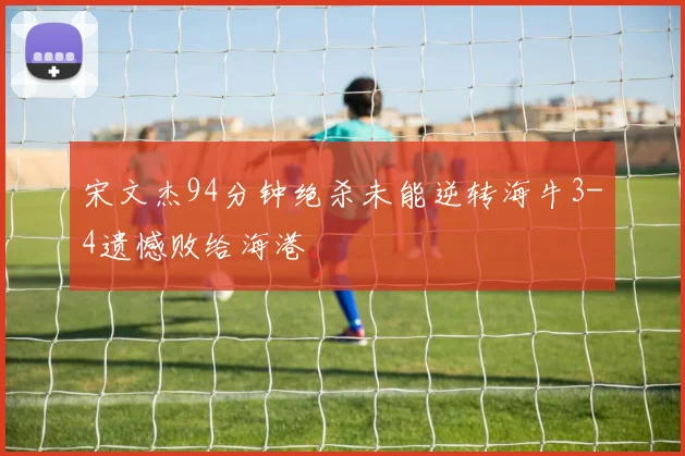 宋文杰94分钟绝杀未能逆转海牛3-4遗憾败给海港